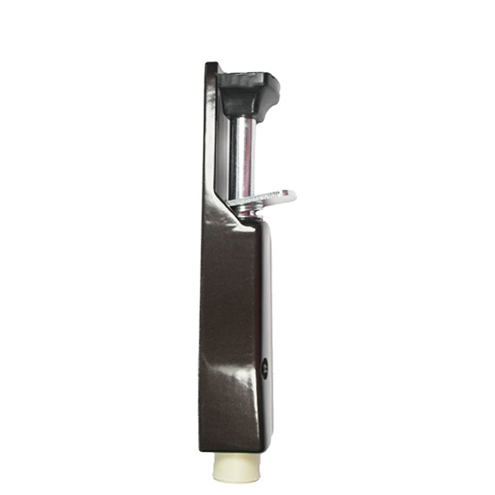 Türfeststeller, Hub 30mm / Tretbolzen verz. braun, Abm.: 190 x 40 mm