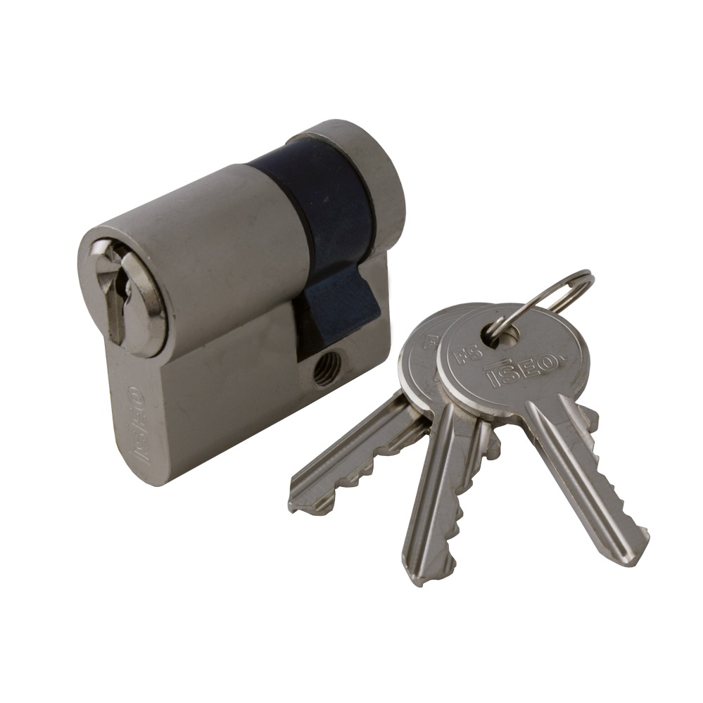ISEO-Profilhalbzylinder Nr. 820925109.5 - GS Länge: 25/10 mm - gleichschließend