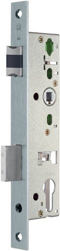 Rohrrahmenschloss mit Nirosta-Stulp / 92 mm / SSF Nr. 01 / 25 Dorn / 8 mm / PZW mit Wechsel