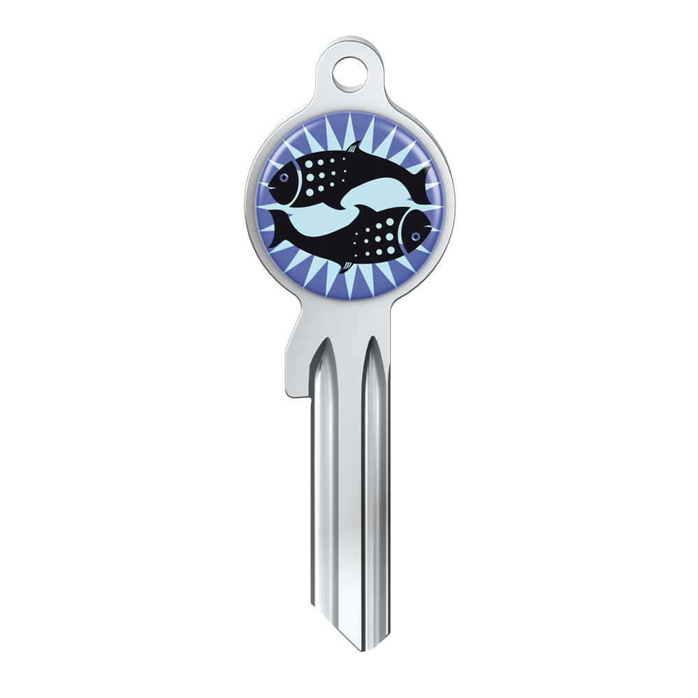 Universal-Schlüsselrohling "Sternzeichen" Nr. U-21D Fische