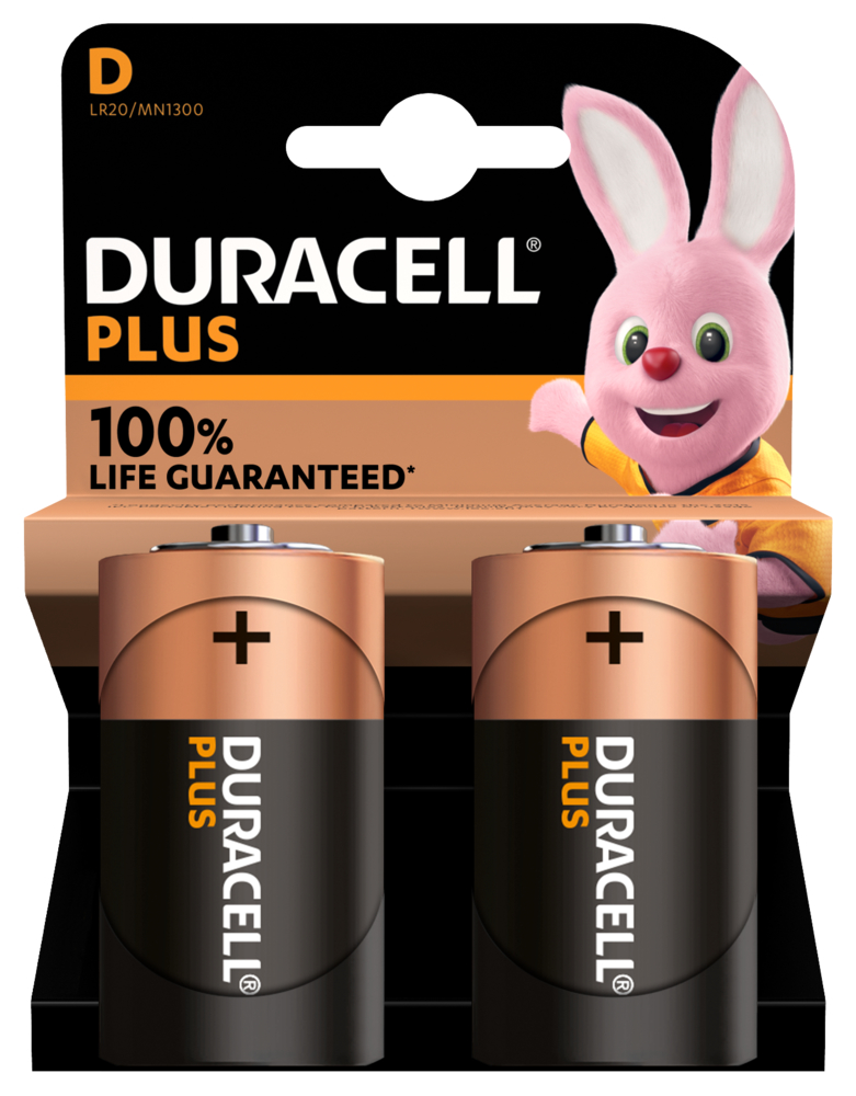 Duracell Plus Power - Batterien LR20 Mono D (MN1300) / 1 Blisterset = 2 Stück Duracell Plus Power - Batterien LR20 Mono D (MN1300) / 1 Blisterset = 2 Stück
