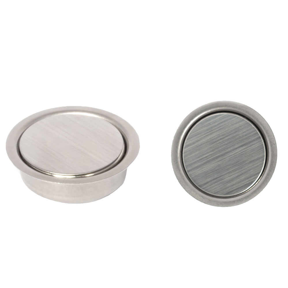 Verdeckter Magnet-Verschluss / Edelstahl Zugkraft: 1,5 KG / passend für Türstärke: 16-30 mm