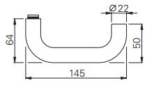 Aluminium-Schutzwechselgarnitur mit Kernziehschutz 72 mm / Zylindervorstand 10-15mm / ES1 / F1-elox.