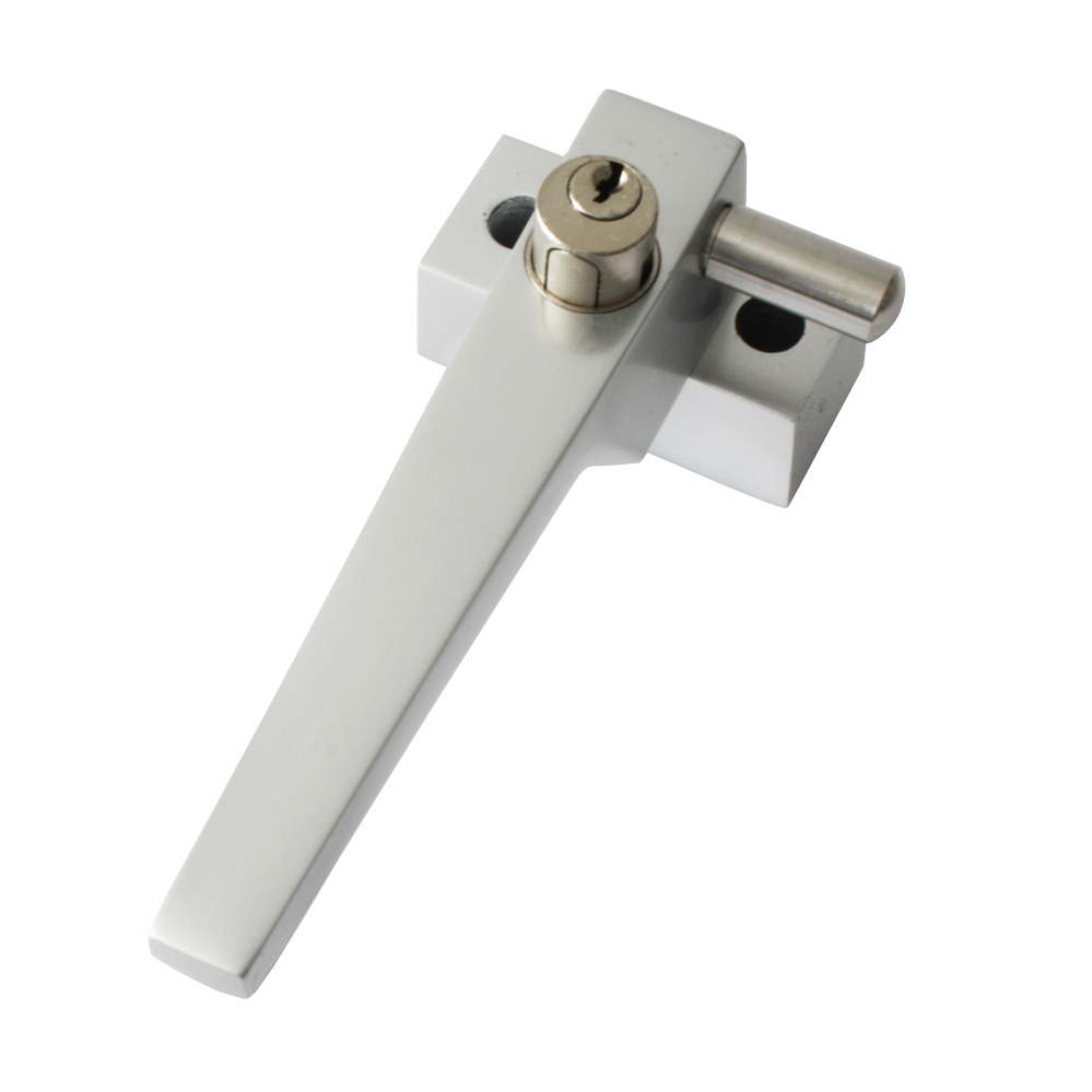 Abschließb. Schwingflügelgriff mit Druckzylinder Nr.: 168/169-F1-elox, 8/9 mm Vierkant