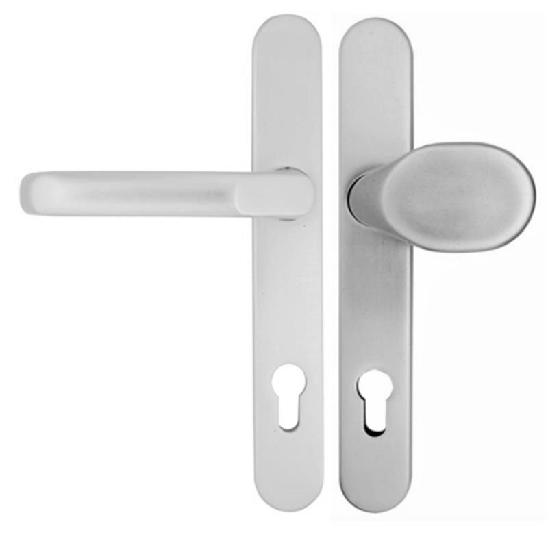 Schmalrahmenschutz-Wechselgarnitur "VARIABEL" / F1-eloxiert / 8 mm / 92 mm / 12 mm stark