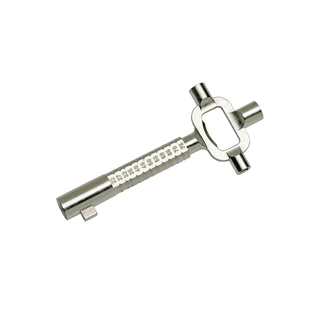 Bauschlüssel "kurze Ausführung" Universalschlüssel aus Metall Bauschlüssel "kurze Ausführung" Universalschlüssel aus Metall