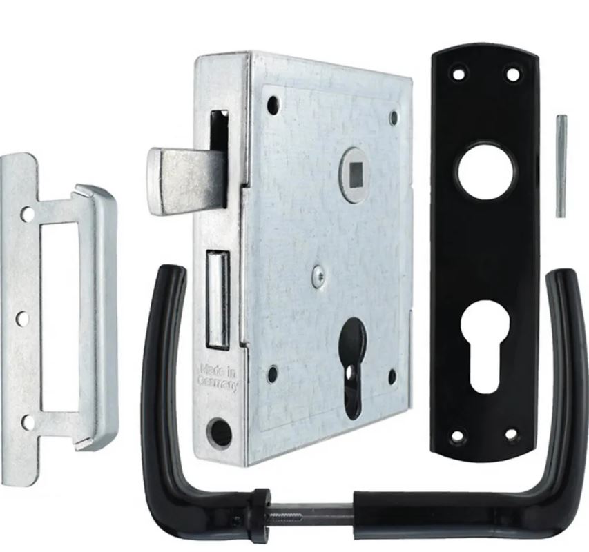 Universal-Kastenschlösser / PZ-gelocht / mit hebender Falle / rs + ls verwendbar / 60-Dorn
