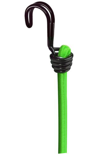 Gummi-Spannseile mit 2 Haken / Farbe: grün 1 Set = 2 Stück (80cm Länge, ausziehbar auf 120cm)