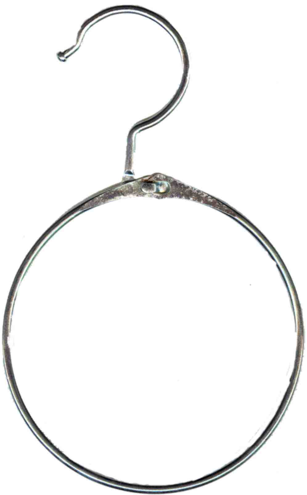 Warenringe, vernickelt, 122 mm Durchmesser mit Haken