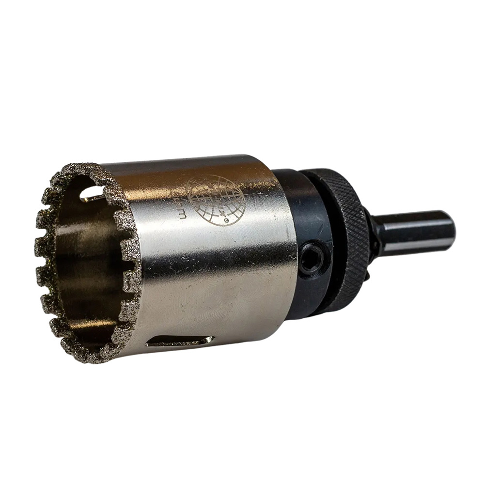 Glasbohrer 45 mm Durchmesser inkl. Halter