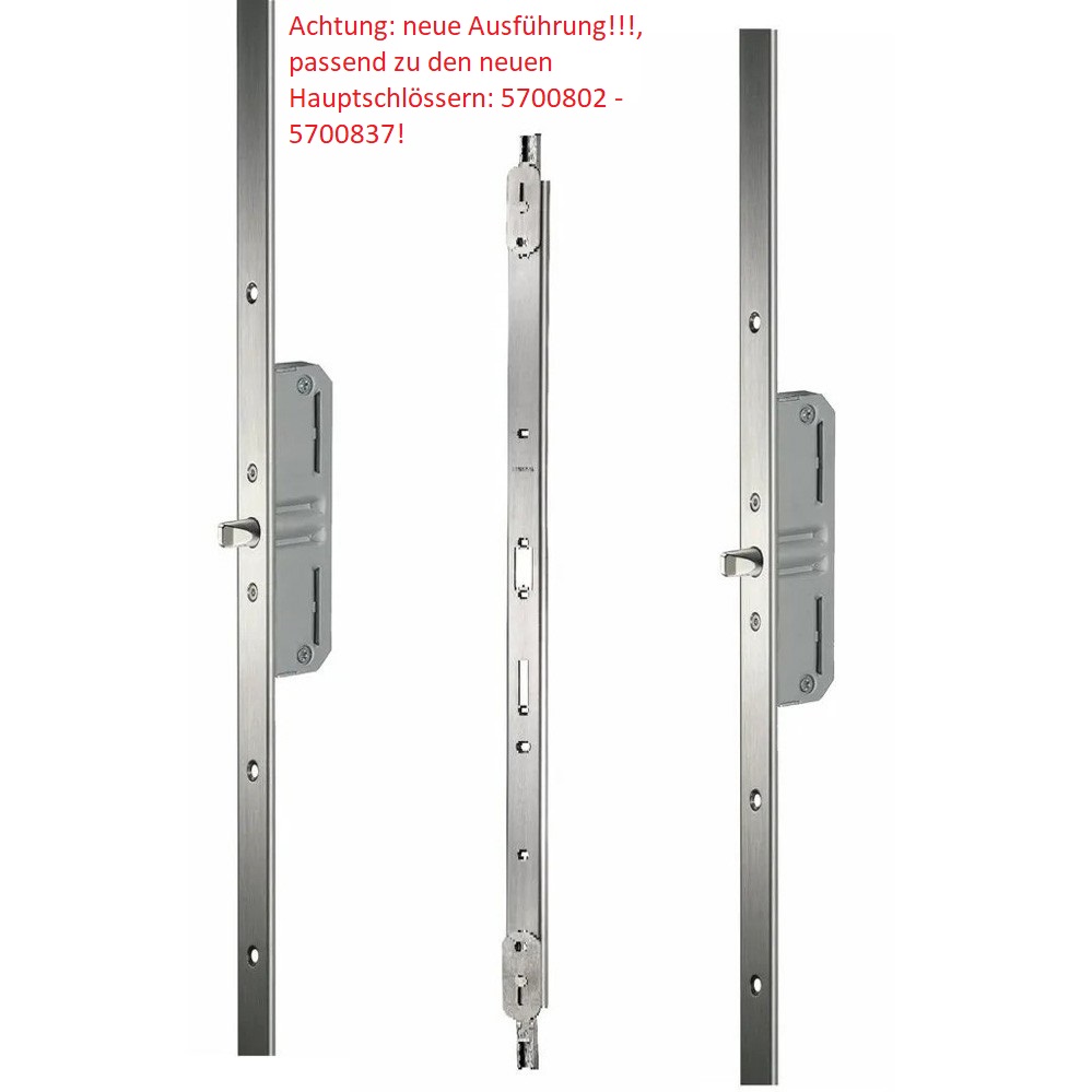 Stulpgarnitur für KFV-Reparaturverschluss RB1300SG Nr. RB1300 / Flachstulp 16 x 2,5 mm / Niro / 92mm