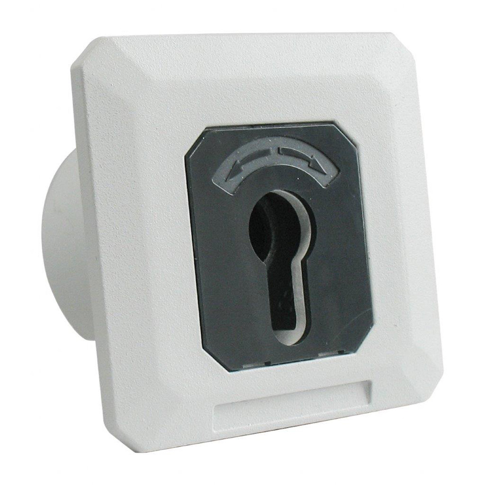 Universal-Schlüsselschalter und -Taster in Einem weiß / PHZ-vorgerichtet / IP 54 / 230 V 16A