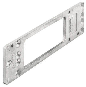 Montageplatte für GEZE-Türschließer TS 2000-NV-BC silber mit Bohrbild nach DIN EN 1154 Montageplatte für GEZE-Türschließer TS 2000-NV-BC silber mit Bohrbild nach DIN EN 1154