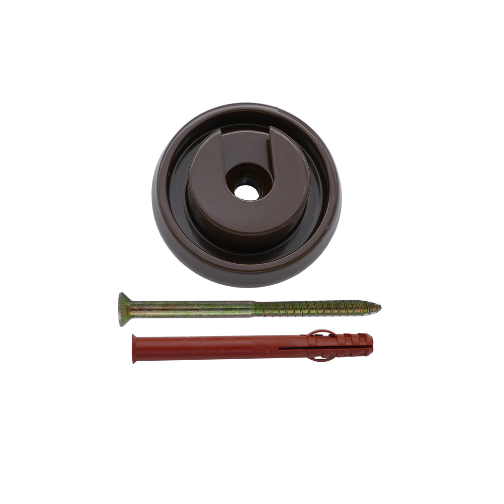 Einhängerosette für Teleskopstange braun