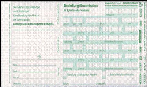 1 Set mit 100 Stück Bestellformulare 4-fach (19350) / selbstdurchschreibend