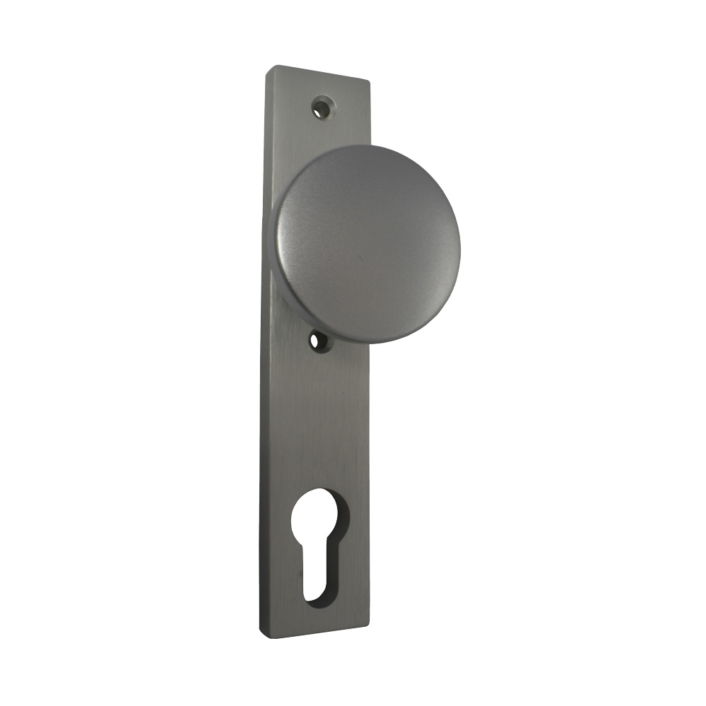 Knopfkurzschild passend für Schlosskästen festdrehbar / 72 mm / Lochabstand = 67 mm / F1