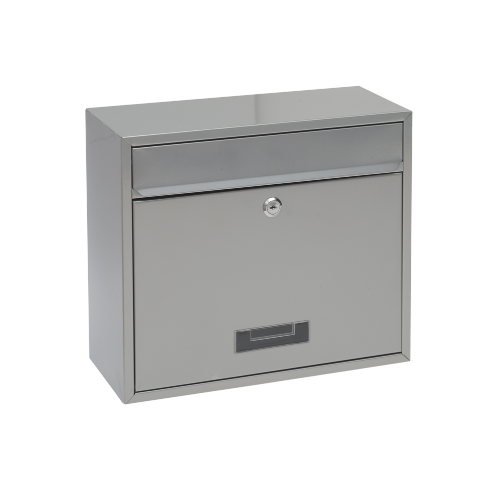 Außen-Briefkasten aus Edelstahl Art.-Nr.: BK 900-E / Abmessung: 360 x 310 x 150 mm Außen-Briefkasten aus Edelstahl Art.-Nr.: BK 900-E / Abmessung: 360 x 310 x 150 mm