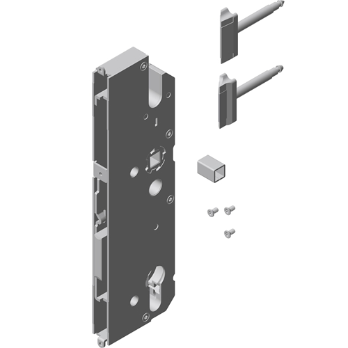 KFV ONE Reparatur-Hauptschloss-Set RHS RB1000 30-Dorn / 92mm / 10mm Drückernuss / Typ H