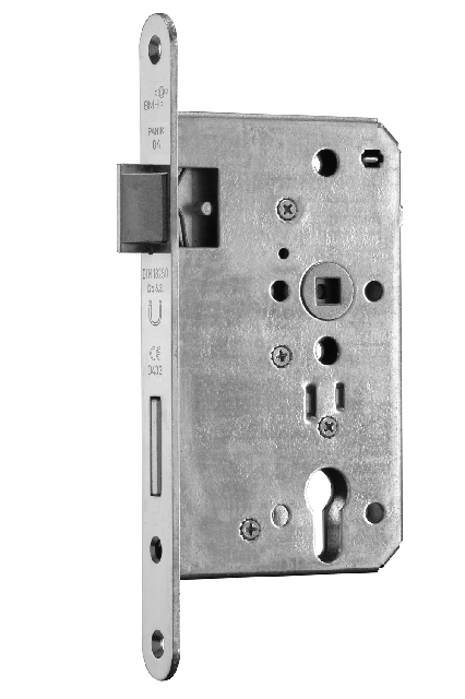 FH-Antipanik-Schloss m. 2-teil. Drückernuss / DRS/ Nr.1013 PZ / 72 mm / 65 Dorn / 9 mm / 20 mm Stulp