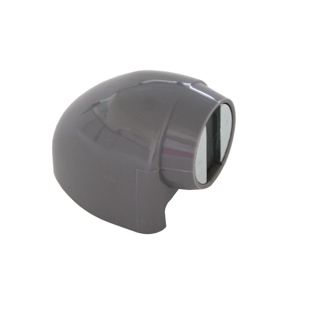Magnet-Türfeststeller für die Bodenmontage grau / Haftkraft ca. 20 kg / PVC-Körper/Stahl