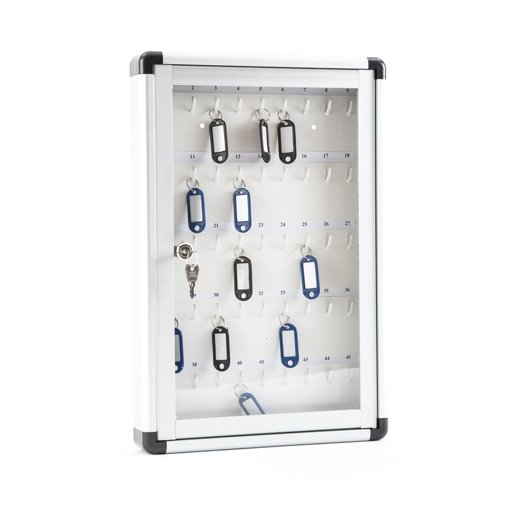 Schlüsselkästen für den Innenbereich mit nummerierten Schlüsselhaken / mit 45 Haken
