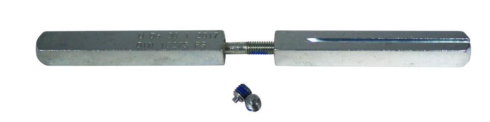 Geteilter 9 mm Panik-Vierkantstift / für FH-Türen gestempelt nach DIN 18273 FS / Länge: 45/50 mm