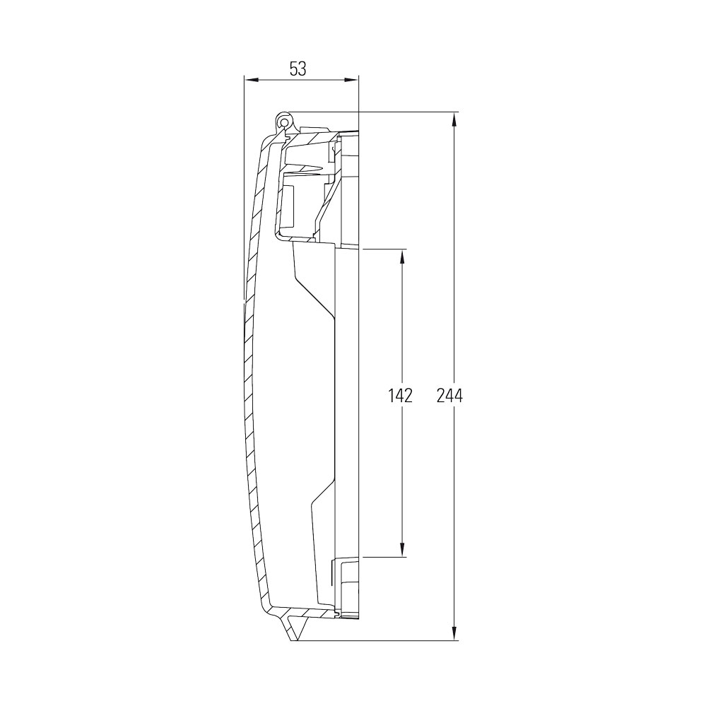 e -Cover / rot / ohne Alarm / große Ausführung für Handmelder bis 138 x 138 mm / SONDERNETTOPREIS