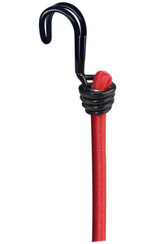 Gummi-Spannseile mit 2 Haken / Farbe: rot 1 Set = 2 Stück (60cm Länge, ausziehbar auf 90cm)
