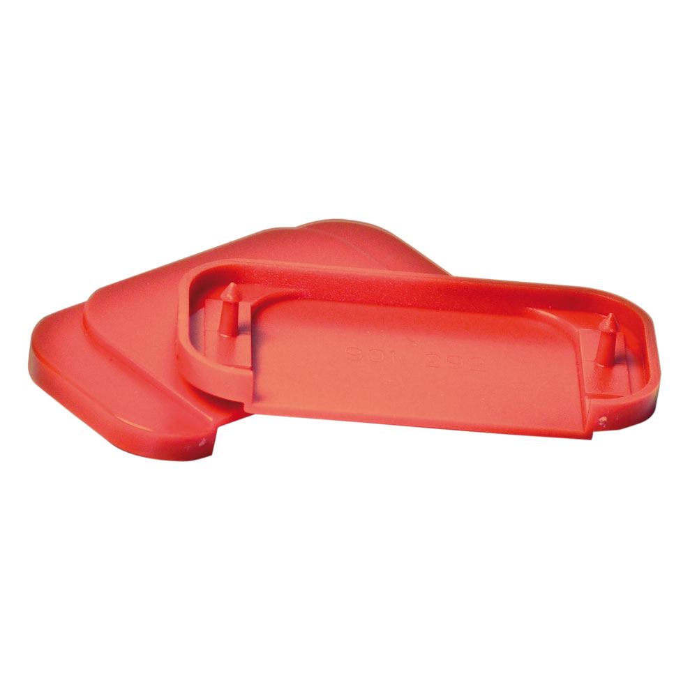 Befestigungsplatten "rot" für Haube "K" bzw. auch passend für"E","F","S" oder "D2" (6 Kappen in rot)