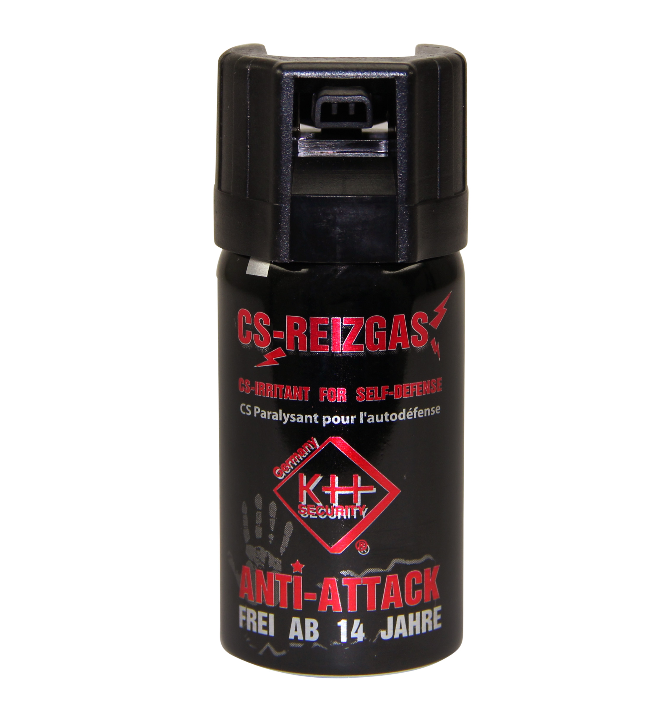 CS-Reizgas Anti Attack 77000 / 40 ml. / Abmessung: ca. 38 x 85 mm