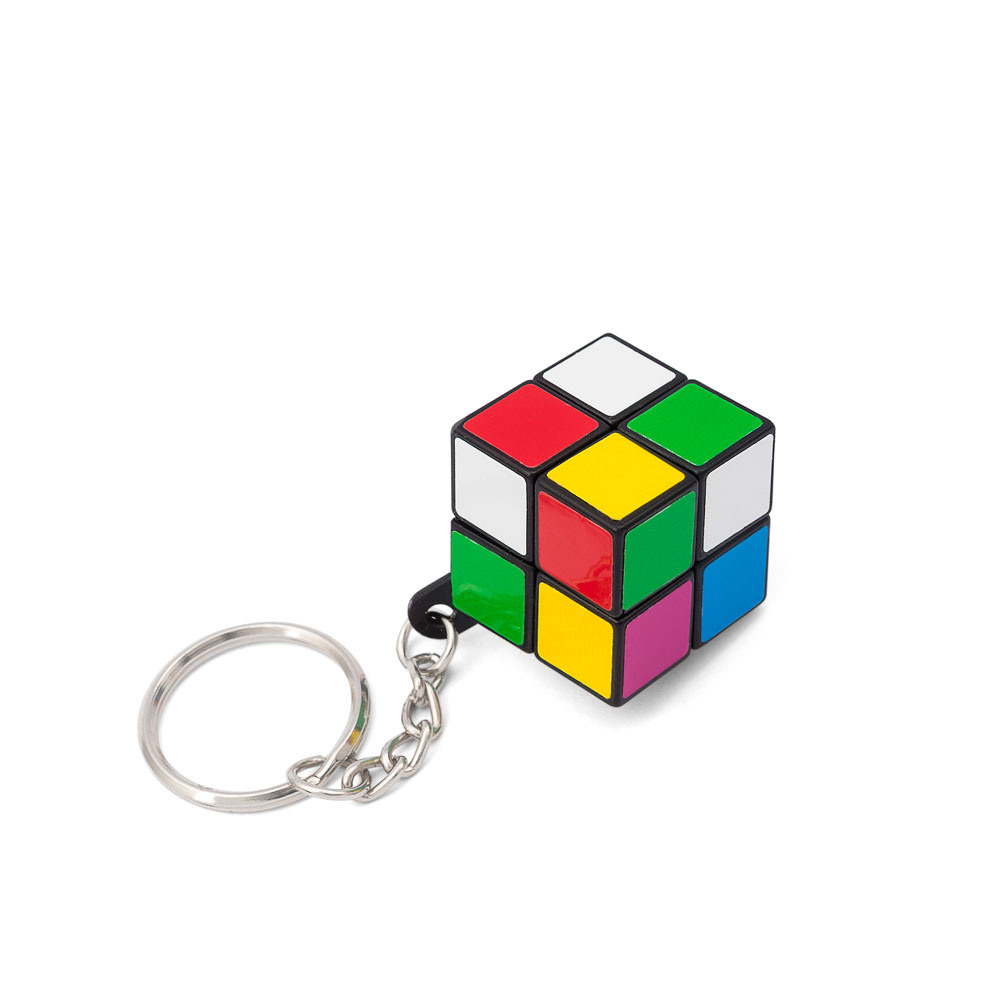 Schlüsselanhänger "Zauberwürfel" 6-farbig / mit Schlüsselring / Abm.: 23 x 23 mm Schlüsselanhänger "Zauberwürfel" 6-farbig / mit Schlüsselring / Abm.: 23 x 23 mm