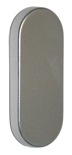 Kleberosette oval / blind Art.-Nr.: 450 / F1-eloxiert / 7,5 mm stark