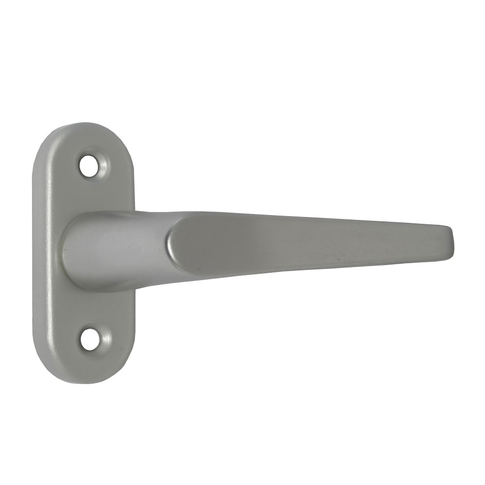 Fenstergriff ohne Stift / für 7 mm Vierkant F1-eloxiert / auf ovaler Rosette