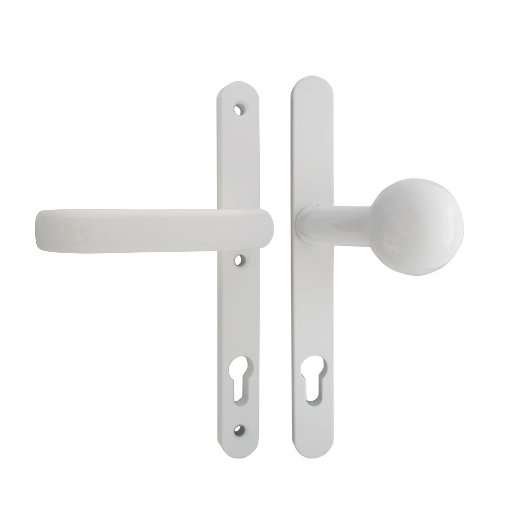 Schmalrahmenschutzgarnitur "Extra Schmal" weiß (RAL 9016)/ 8 mm / 92 mm SONDERNETTOPREIS