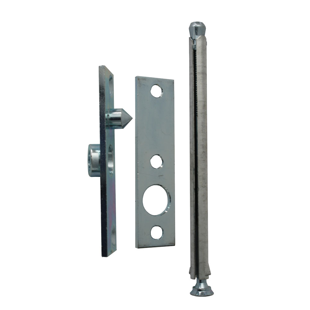 Bändersicherung mit Mauerdübelverankerung mit 1 Zapfen, verz., 90 x 22 x 3 mm