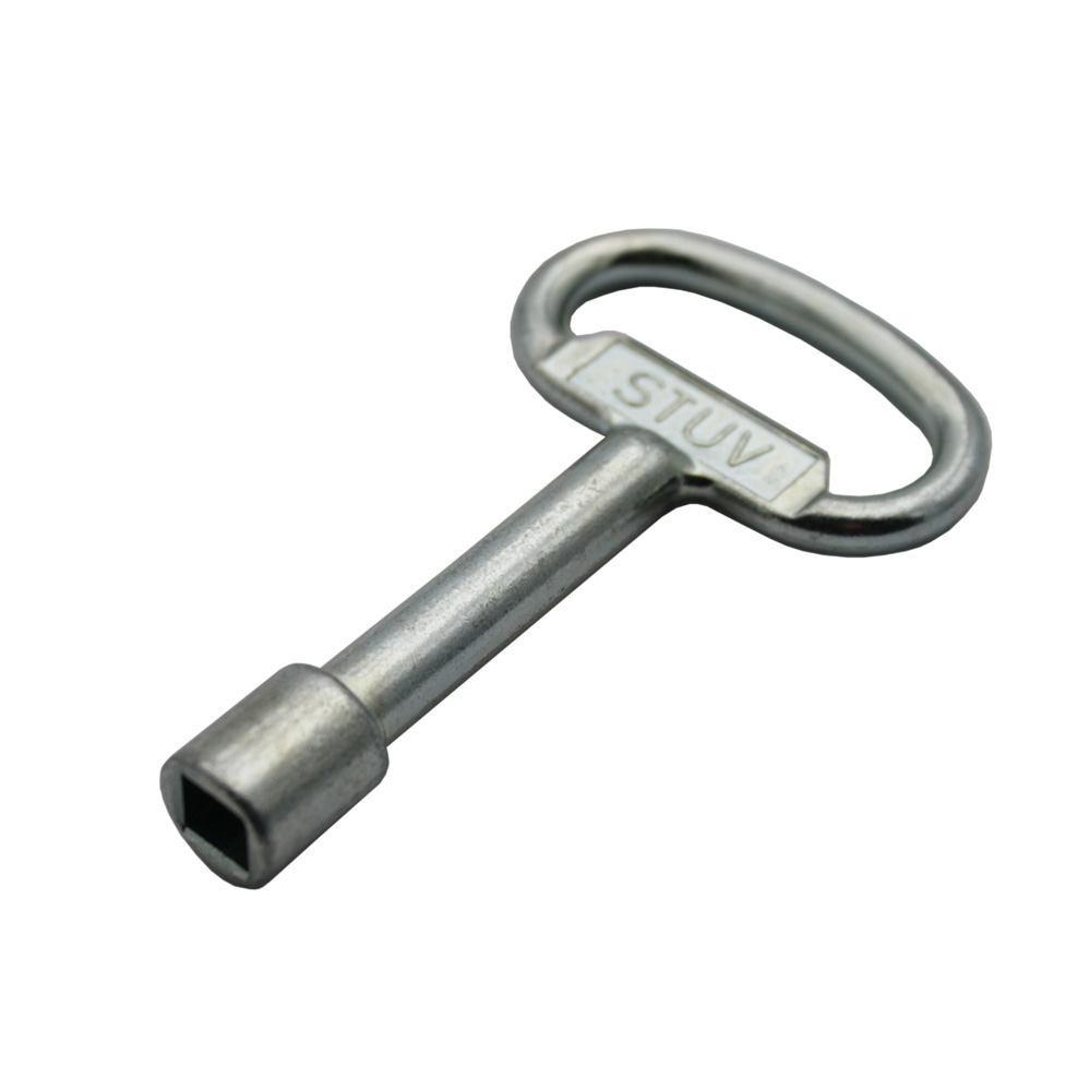 Dornschlüssel / Vierkant / Druckguss verzinkt 6 mm / 88 mm Gesamtlänge