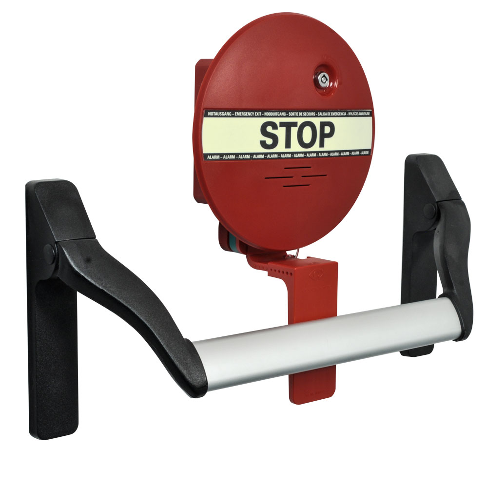 DEXCON (für Stangengriffe) rot / 199,5 mm Durchm. inkl. 9V Batterie,Schlüsselschalter + 2 Schlüssel