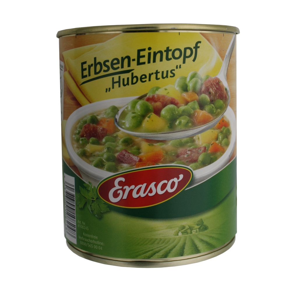 Dosen-Safe-Versteck / ERASCO Erbseneintopf Hubertus / Abmessung: (B)100 x (H)120 mm