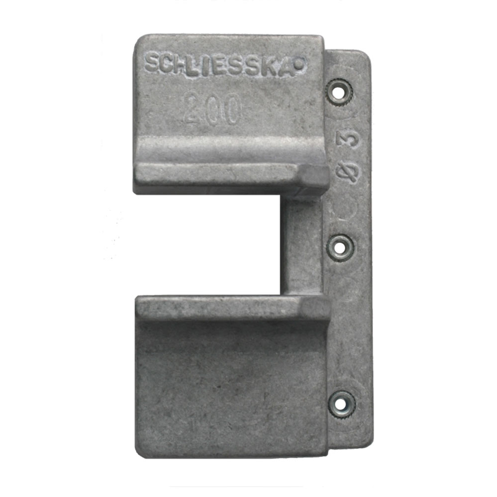 Bohrschablone für Fensterstangenverschluss Nr. BS-FSV / Aluminium Bohrschablone für Fensterstangenverschluss Nr. BS-FSV / Aluminium