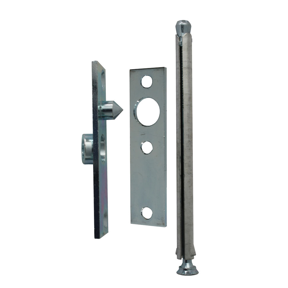 Bändersicherung mit Mauerdübelverankerung mit 1 Zapfen, verz., 90 x 22 x 3 mm