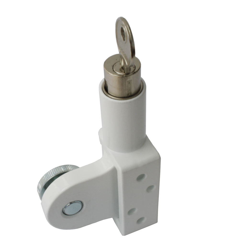 Jumbo-Fenstersicherung aus Stahl Nr. 980 weiß / abschließbar / mit Druckzylinder  Jumbo-Fenstersicherung aus Stahl Nr. 980 weiß / abschließbar / mit Druckzylinder