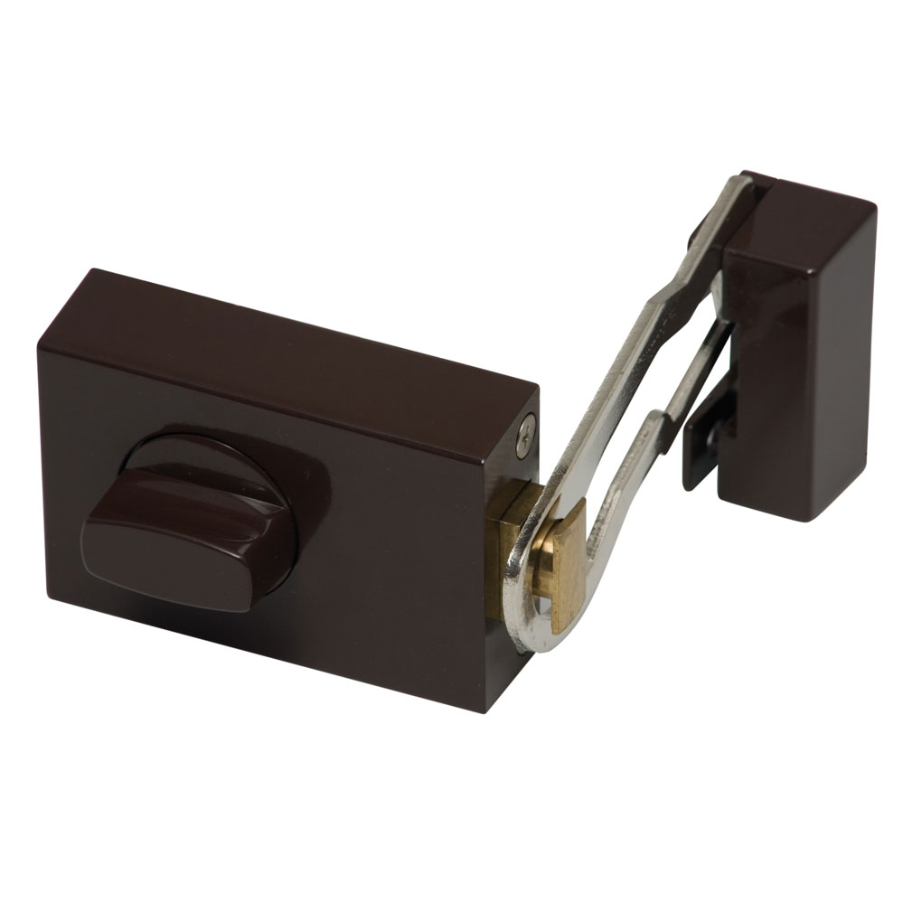 Sperrbügelzusatzschloss Nr. KS 500SP braun / ohne Außenzylinder / 60 Dorn Sperrbügelzusatzschloss Nr. KS 500SP braun / ohne Außenzylinder / 60 Dorn