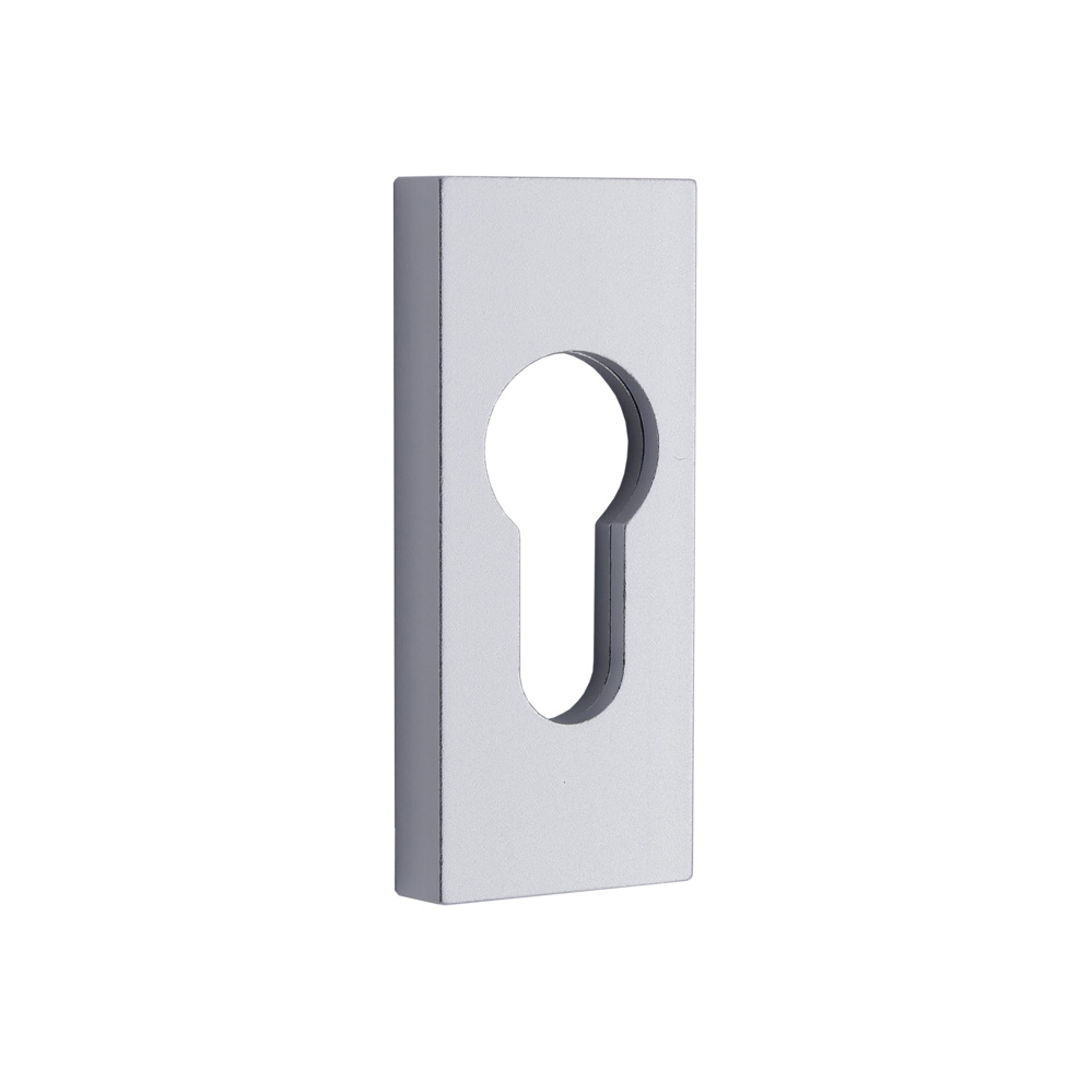 Schiebeschutzrosette für Met.-Türen 455/06, F1-elox., 6 mm Stärke