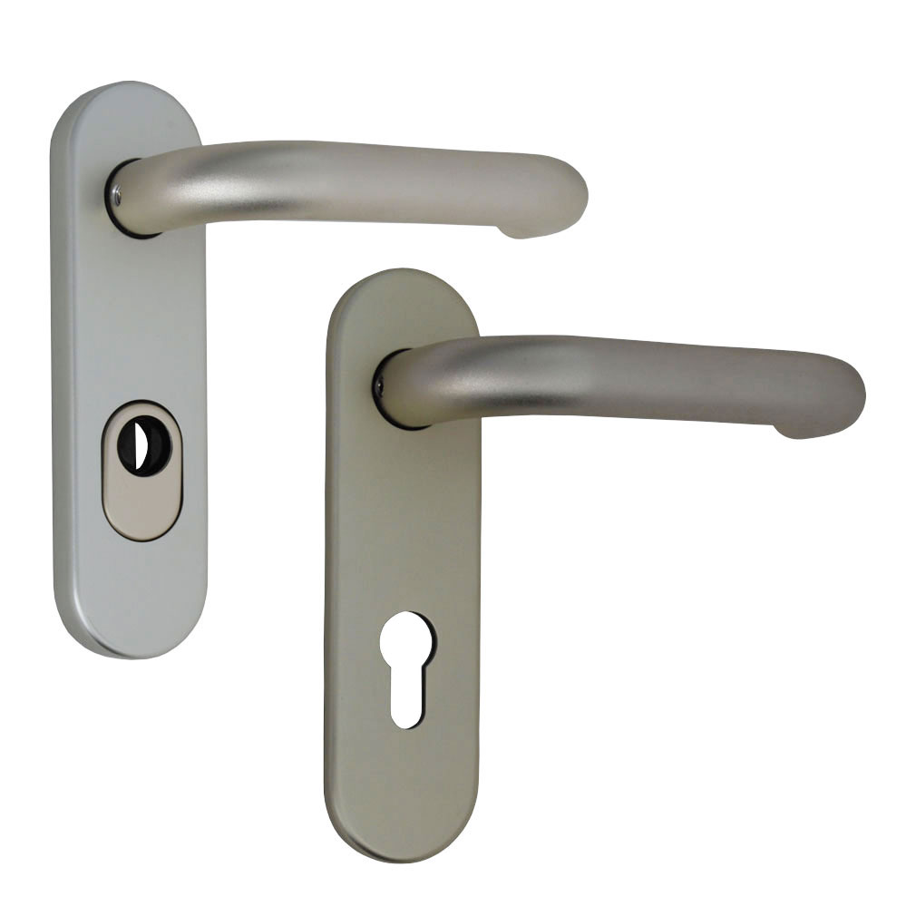 Alu-Schutz-Kurzschilddrückergrt. / F2 SONDERNETTOPREIS Alu-Schutz-Kurzschilddrückergrt. / F2 SONDERNETTOPREIS