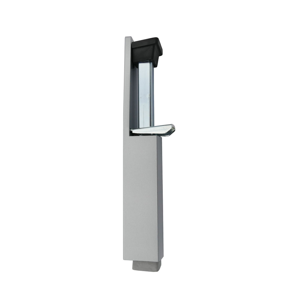 Türfeststeller / Hub 60mm / silberfarbig Abm.: 210 x 35 mm