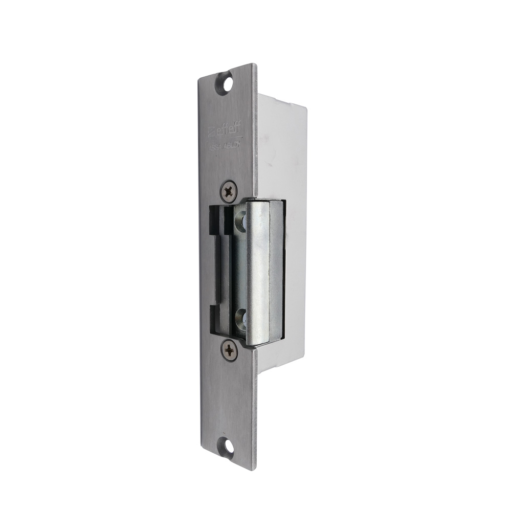 Elektr. Türöffner für Rohrrahmenprofile / DLS Nr. 19KL EST mit Edelstahlflachblech, 6-12 V AC/DC