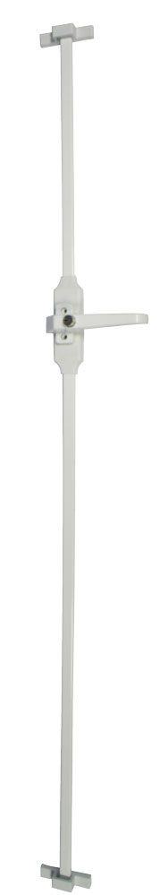 Fensterstangenverschluss Nr. FSV 210 / weiß mit 2 Stangen a. 1,50 m. (kürzbar)