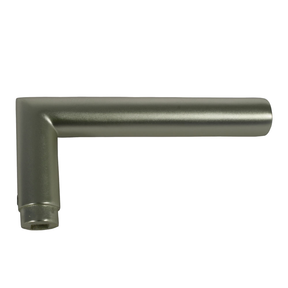 Drückerlochteile / CL-Form / F2-eloxiert Nr. 4500L / 8 mm Vierkant