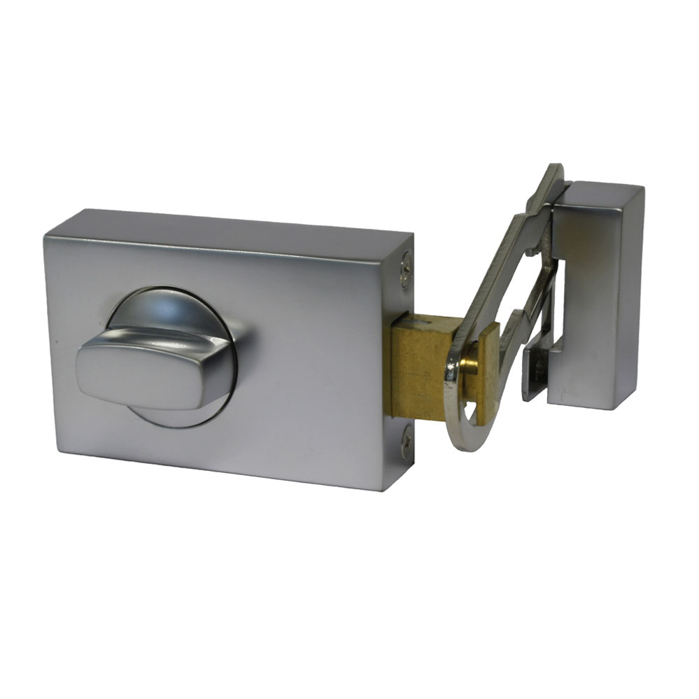 Sperrbügelzusatzschloss Nr. KS 500SP silber / ohne Außenzylinder / 60 Dorn Sperrbügelzusatzschloss Nr. KS 500SP silber / ohne Außenzylinder / 60 Dorn