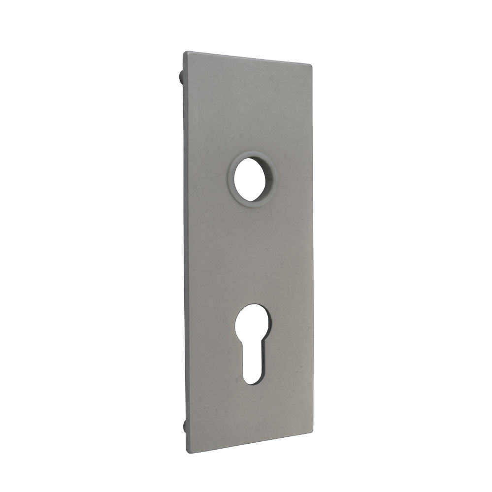 Garagentorschild mit Nocken / 159 x 59 mm / PZ / Nr.: 3051/4 / F1-eloxiert / 60 mm Entfernung  Garagentorschild mit Nocken / 159 x 59 mm / PZ / Nr.: 3051/4 / F1-eloxiert / 60 mm Entfernung
